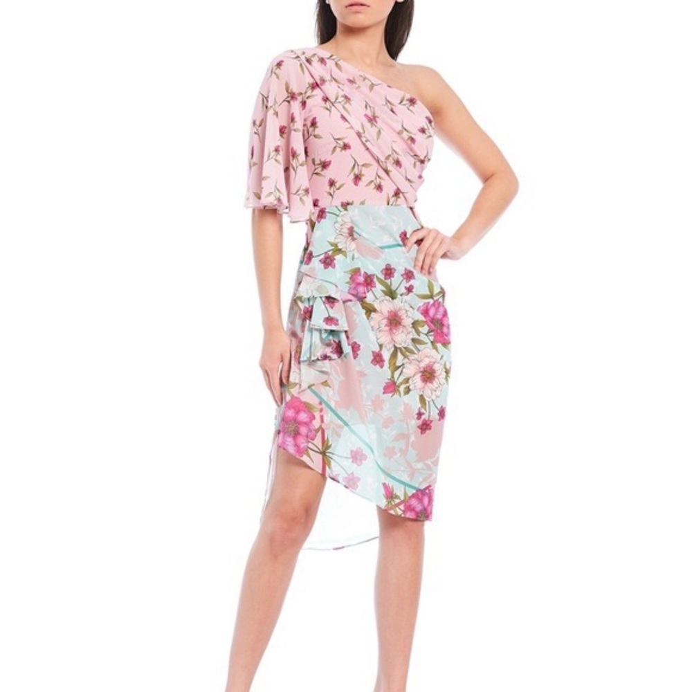 Belle Badgley Mischka One Shoulder Dress - NEVER WORN! ✨